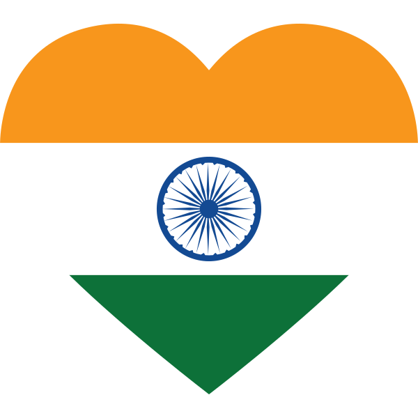 India Heart Flag