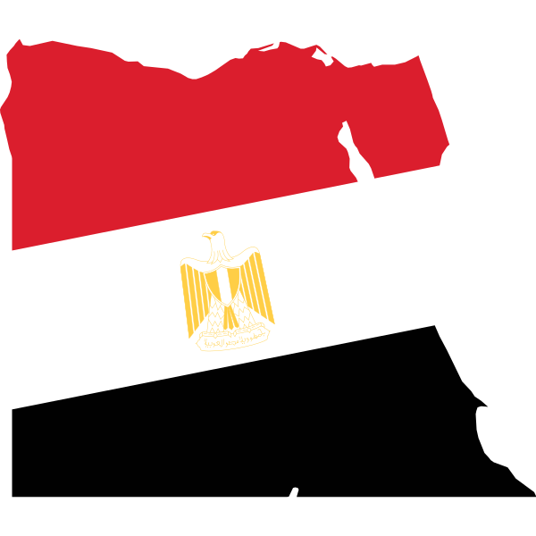 Egypt Map with Crest