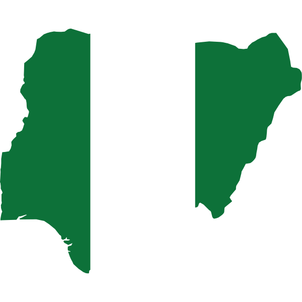 Nigeria Map Flag