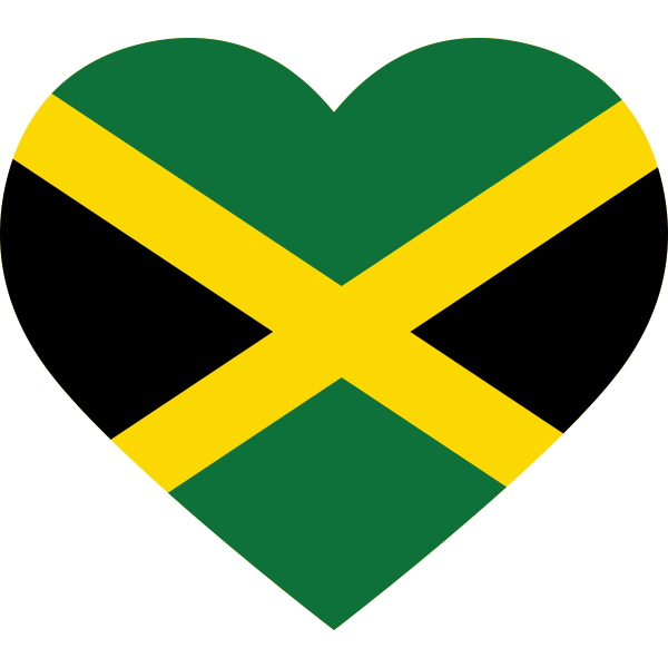 Jamaica Heart Flag