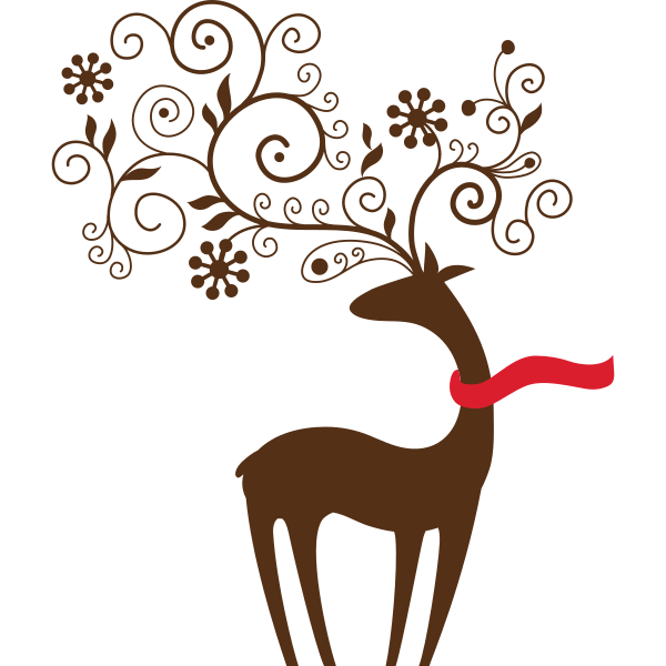 Stylish Winter Reindeer