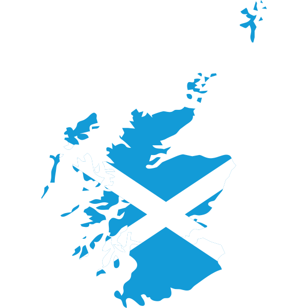 Scotland Map Flag