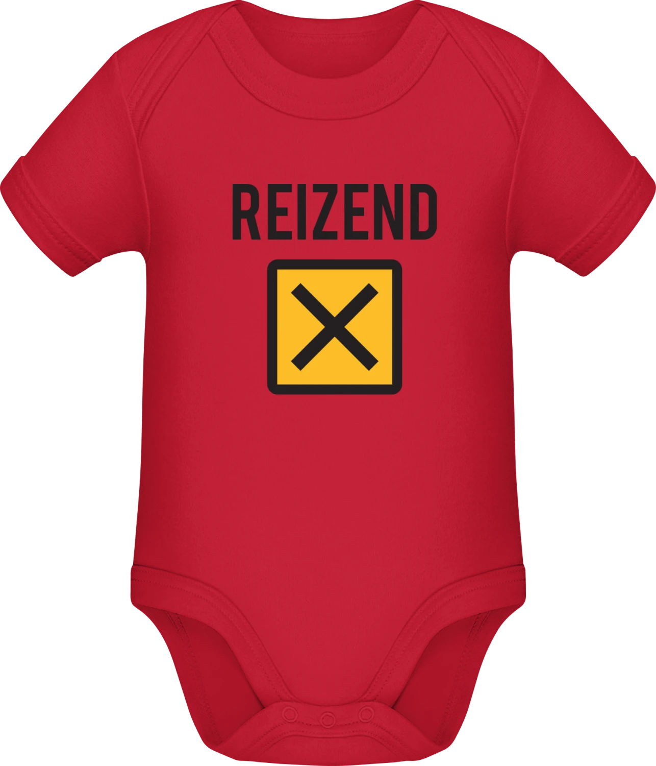 Reizend Warnzeichen - Red Sonar SSL organic babybodsuit - Front