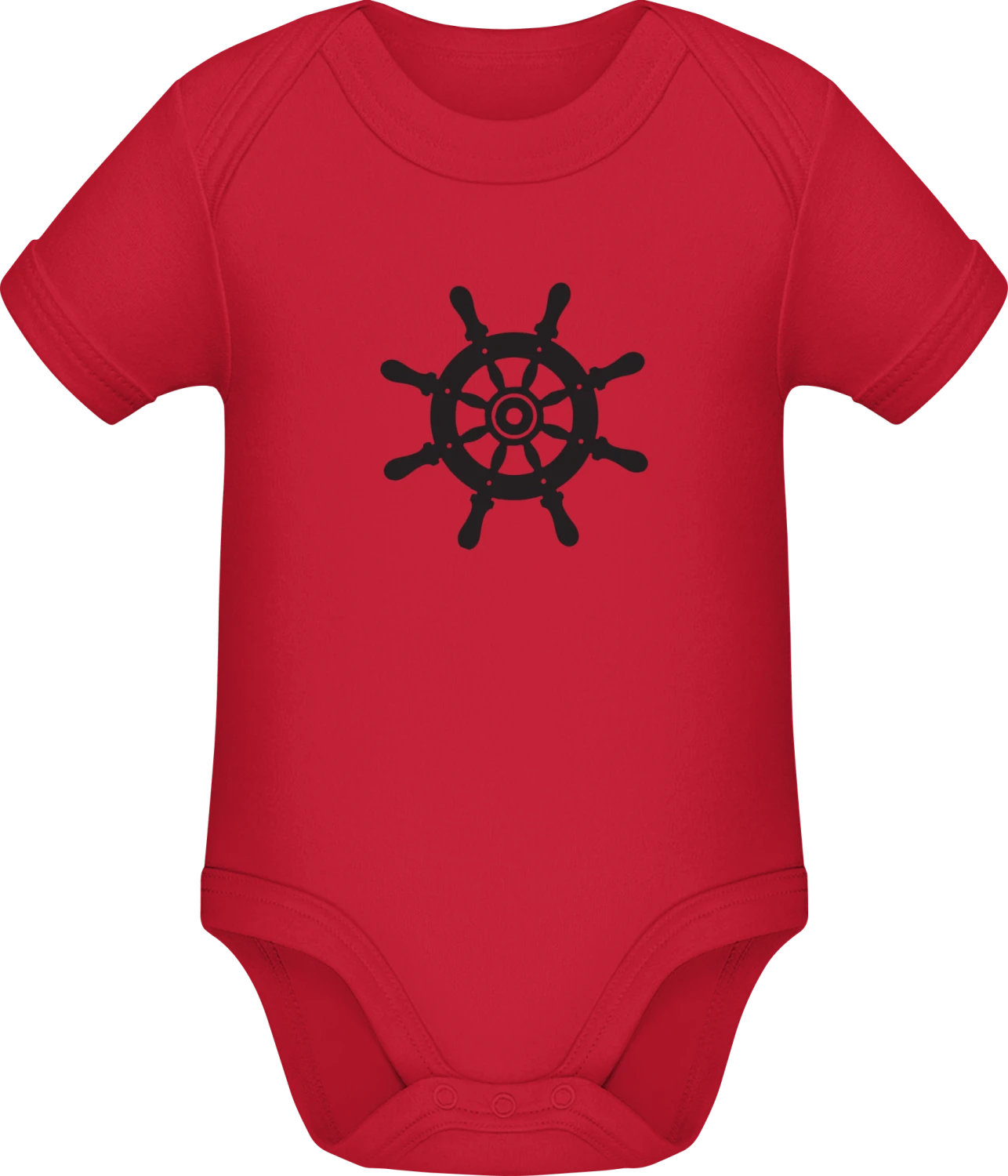 Ship Rutter - Red Sonar SSL organic babybodsuit - Front