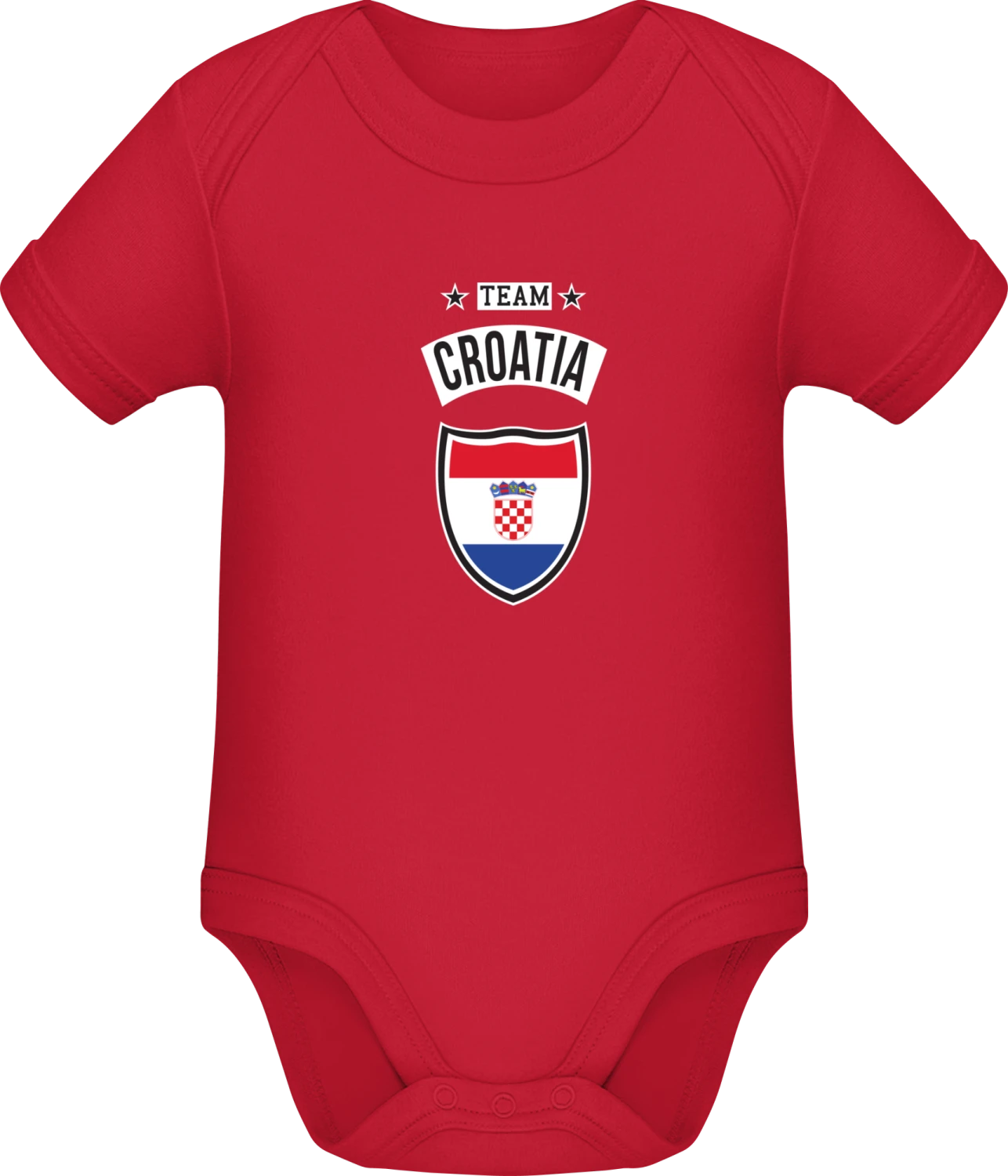 Team Croatia - Red Sonar SSL organic babybodsuit - Front