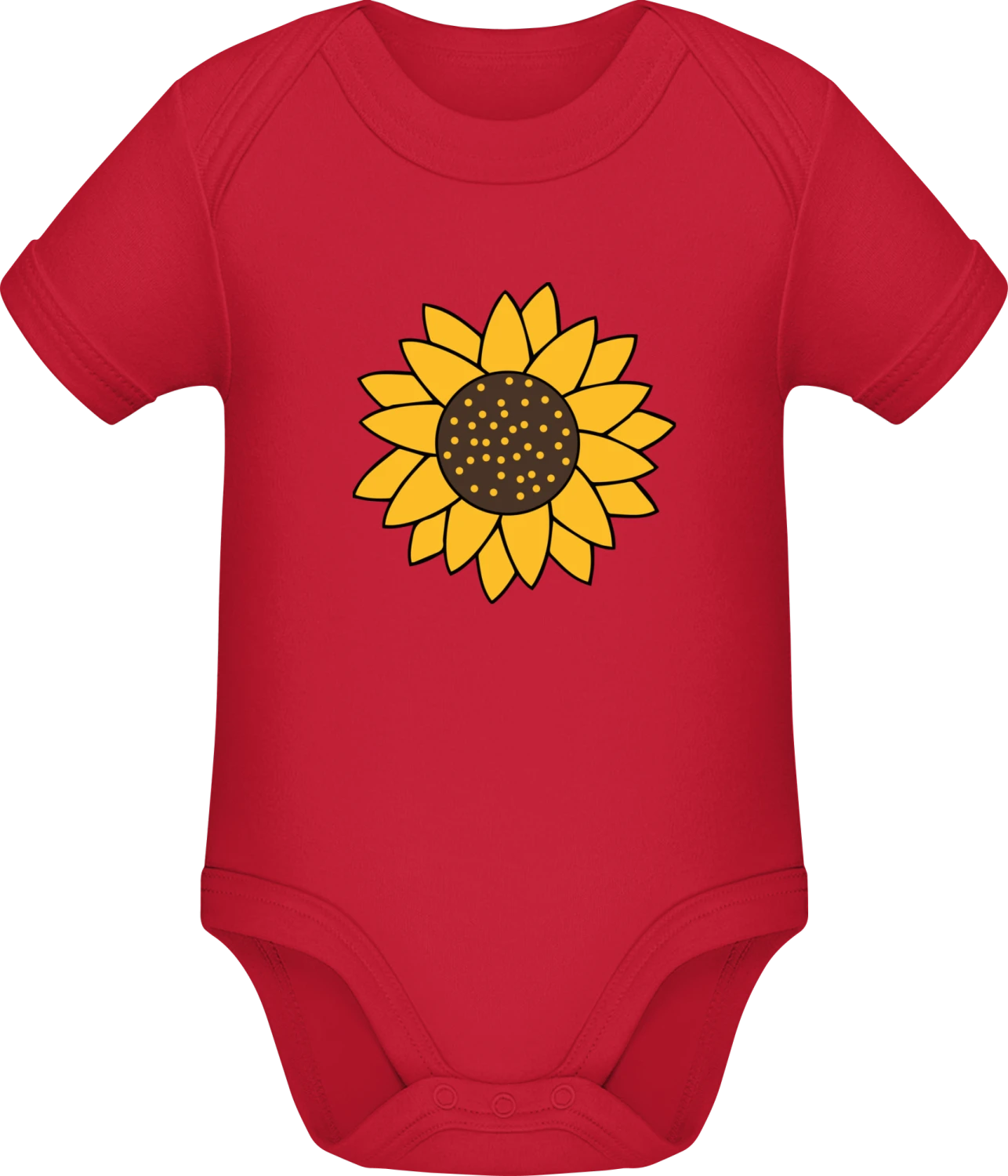 Sonnenblume - Red Sonar SSL organic babybodsuit - Front