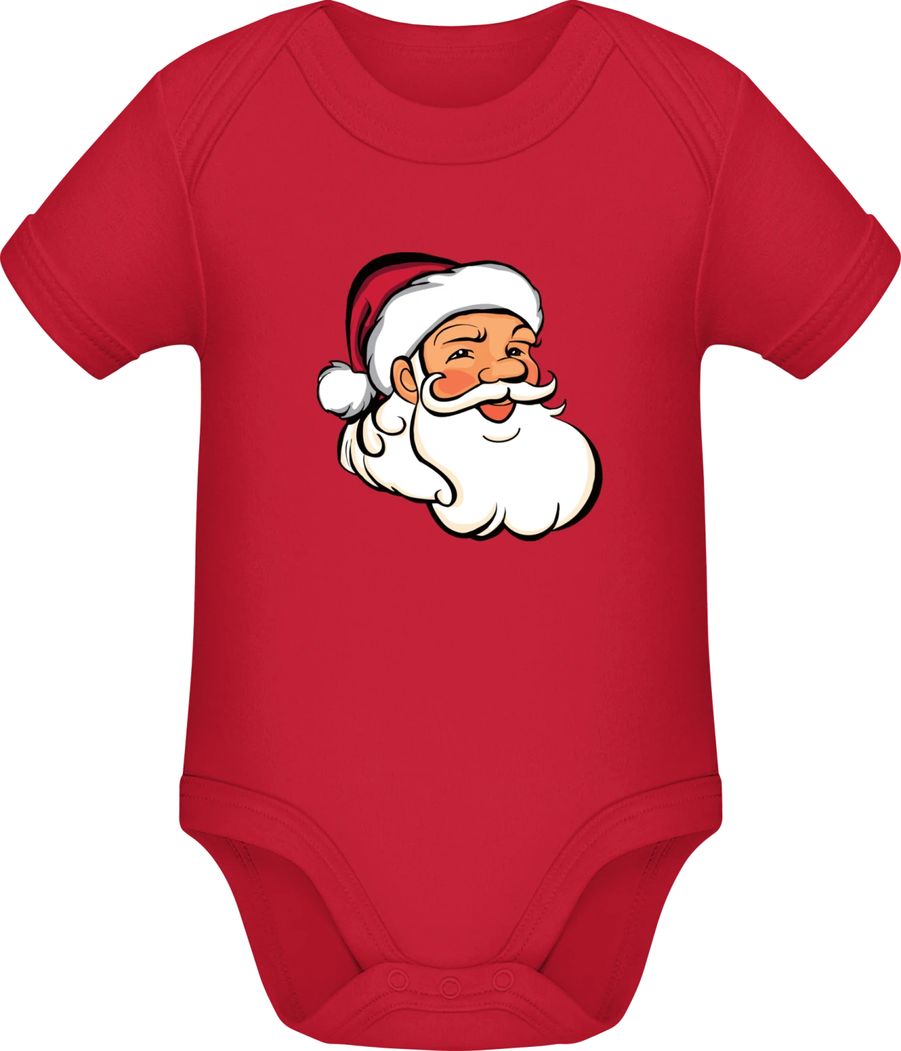 Weihnachtsmann Gesicht - Red Sonar SSL organic babybodsuit - Front