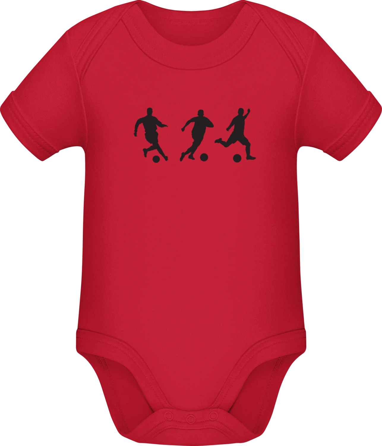 Football Scenes - Red Sonar SSL organic babybodsuit - Front