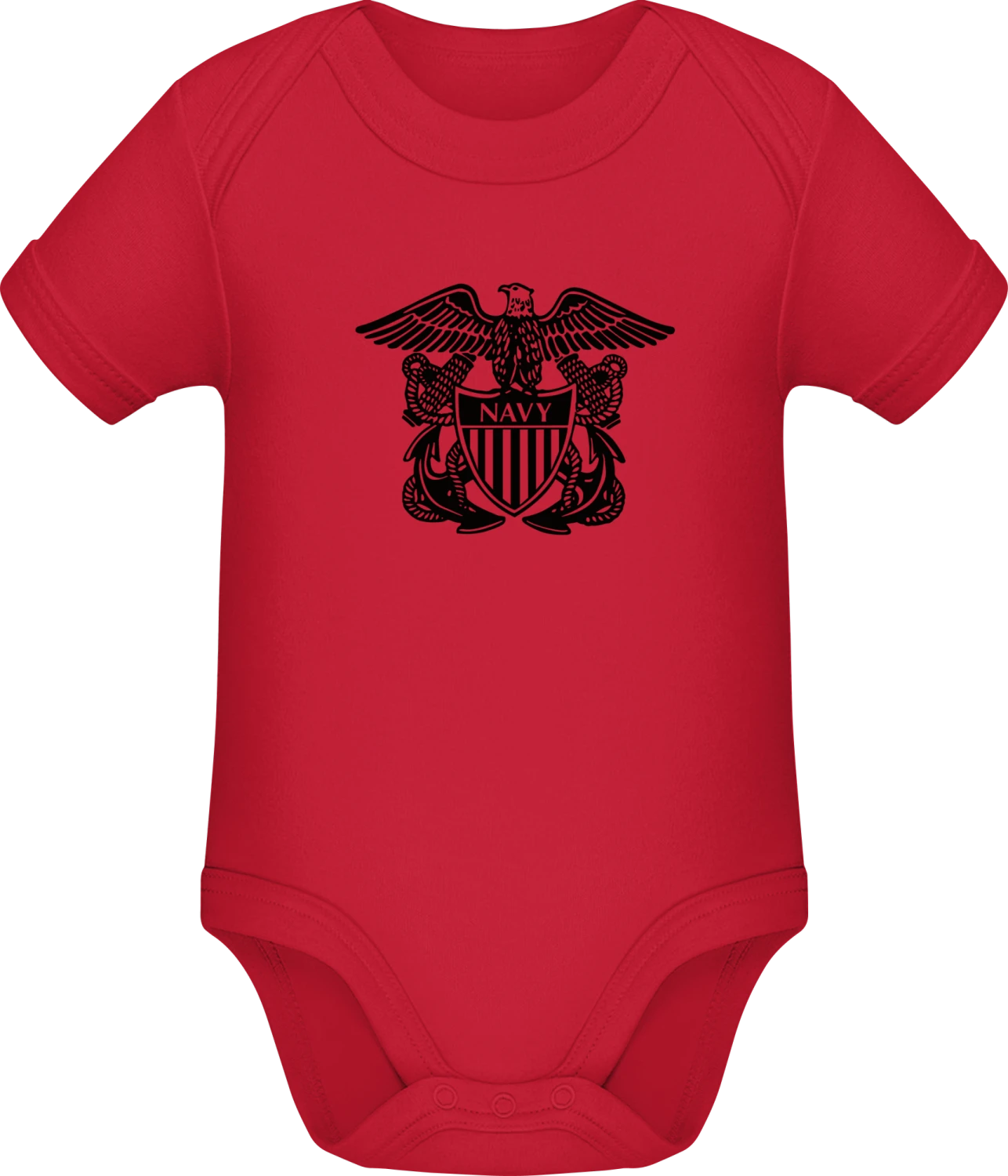 US Navy - Red Sonar SSL organic babybodsuit - Front