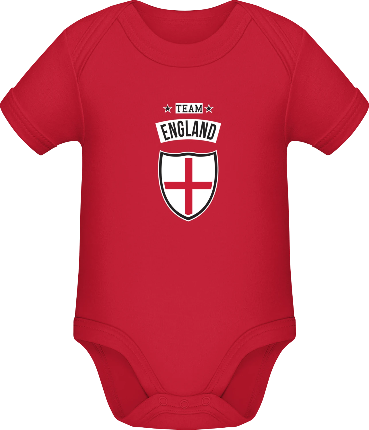 Team England - Red Sonar SSL organic babybodsuit - Front