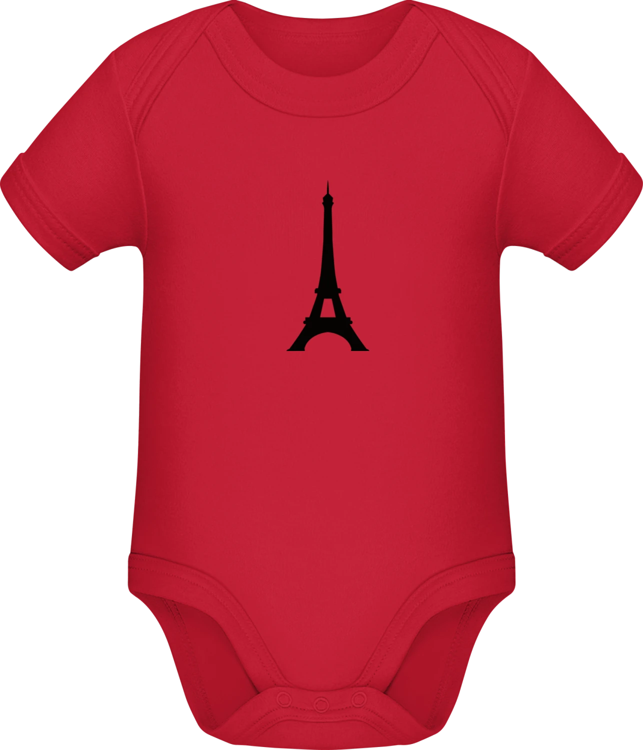 Eiffelturm - Red Sonar SSL organic babybodsuit - Front