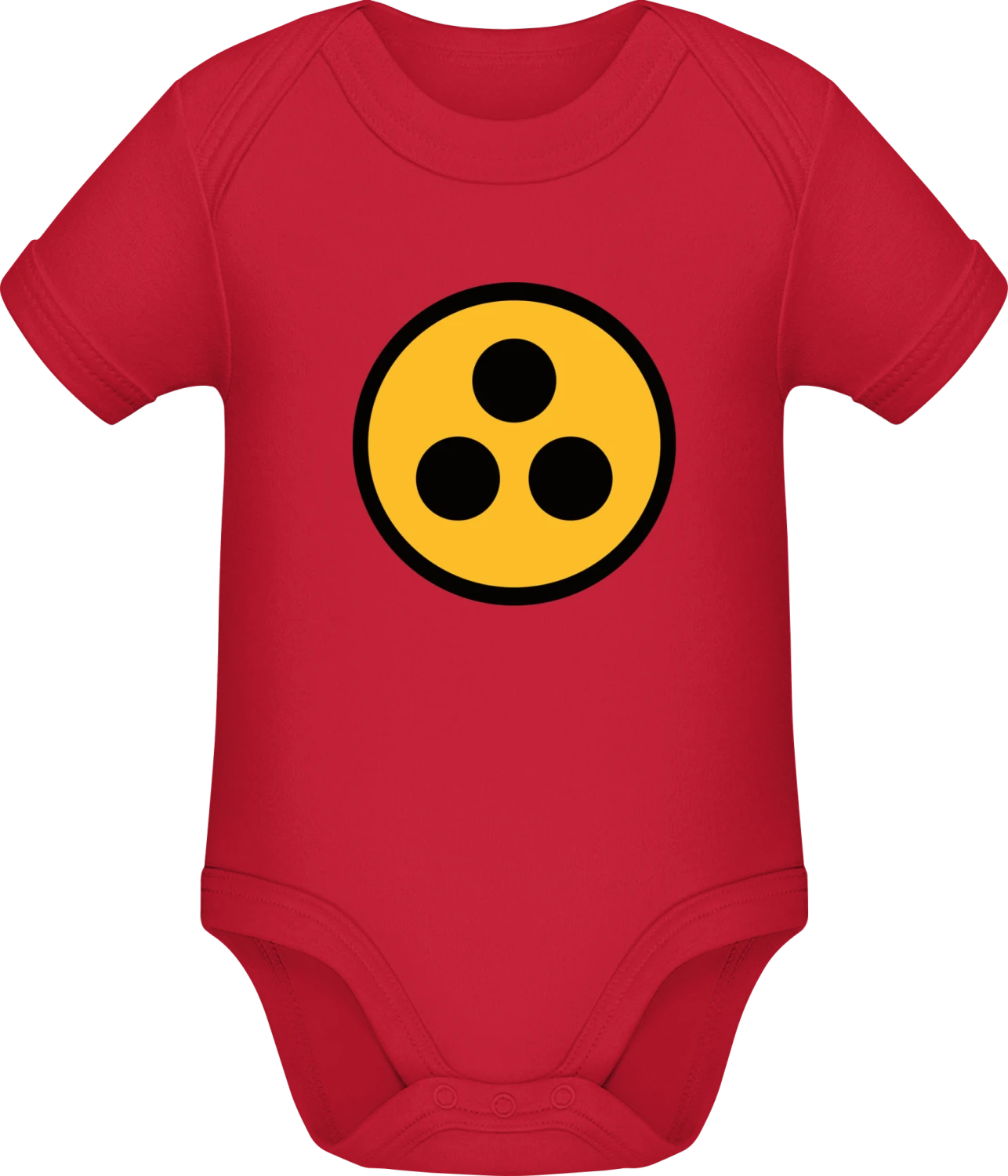 Blindenzeichen - Red Sonar SSL organic babybodsuit - Front