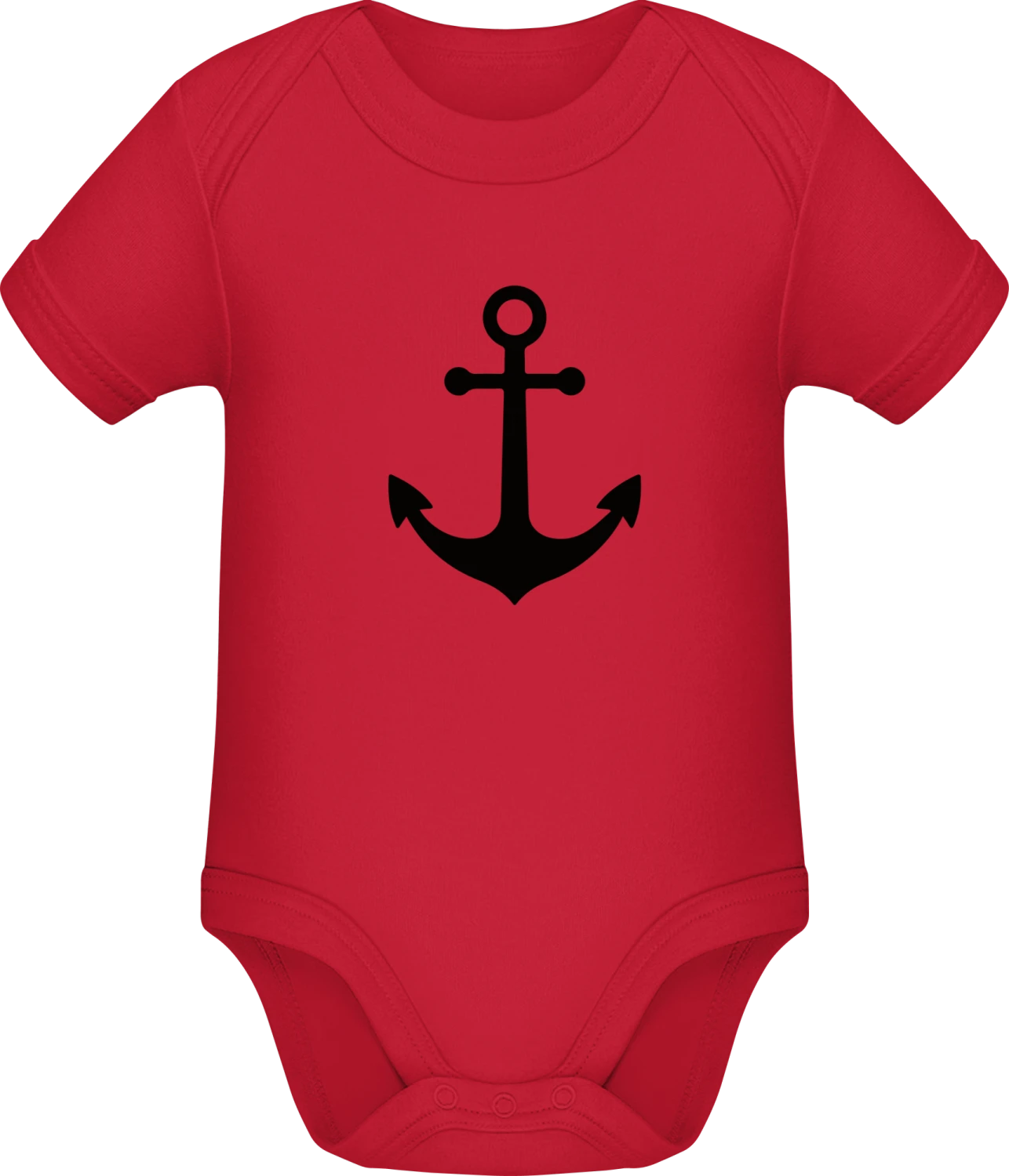 Boat Anchor - Red Sonar SSL organic babybodsuit - Front