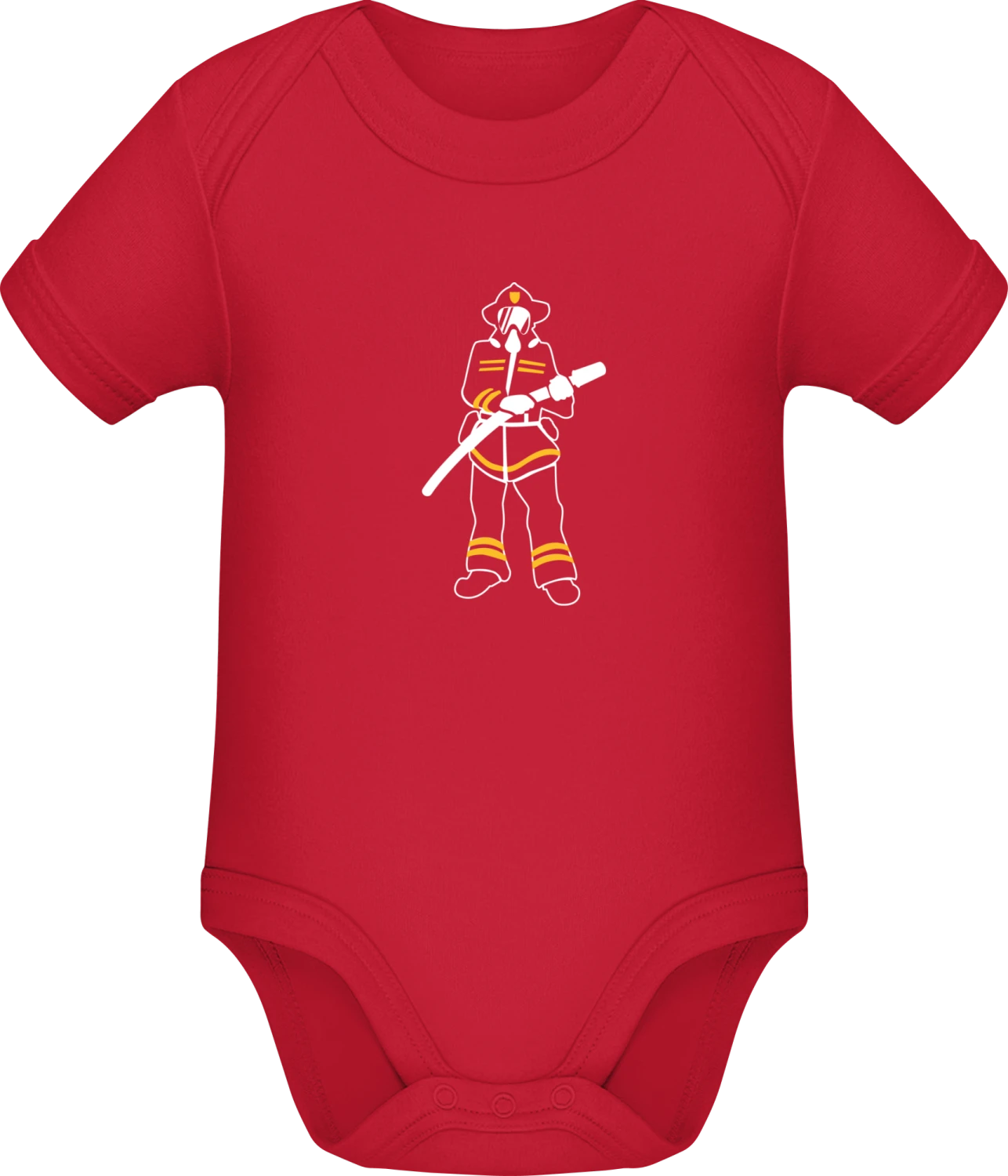 Feuerwehrmann - Red Sonar SSL organic babybodsuit - Front