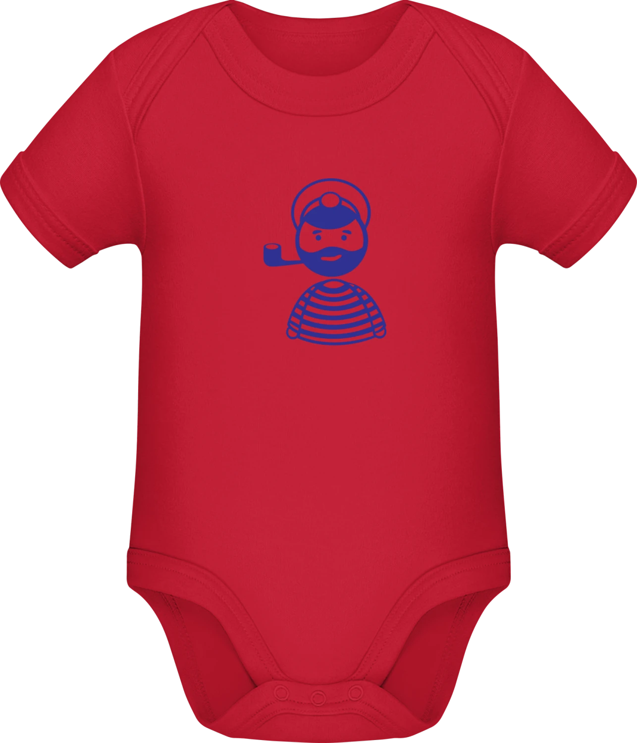 Sailor - Red Sonar SSL organic babybodsuit - Front