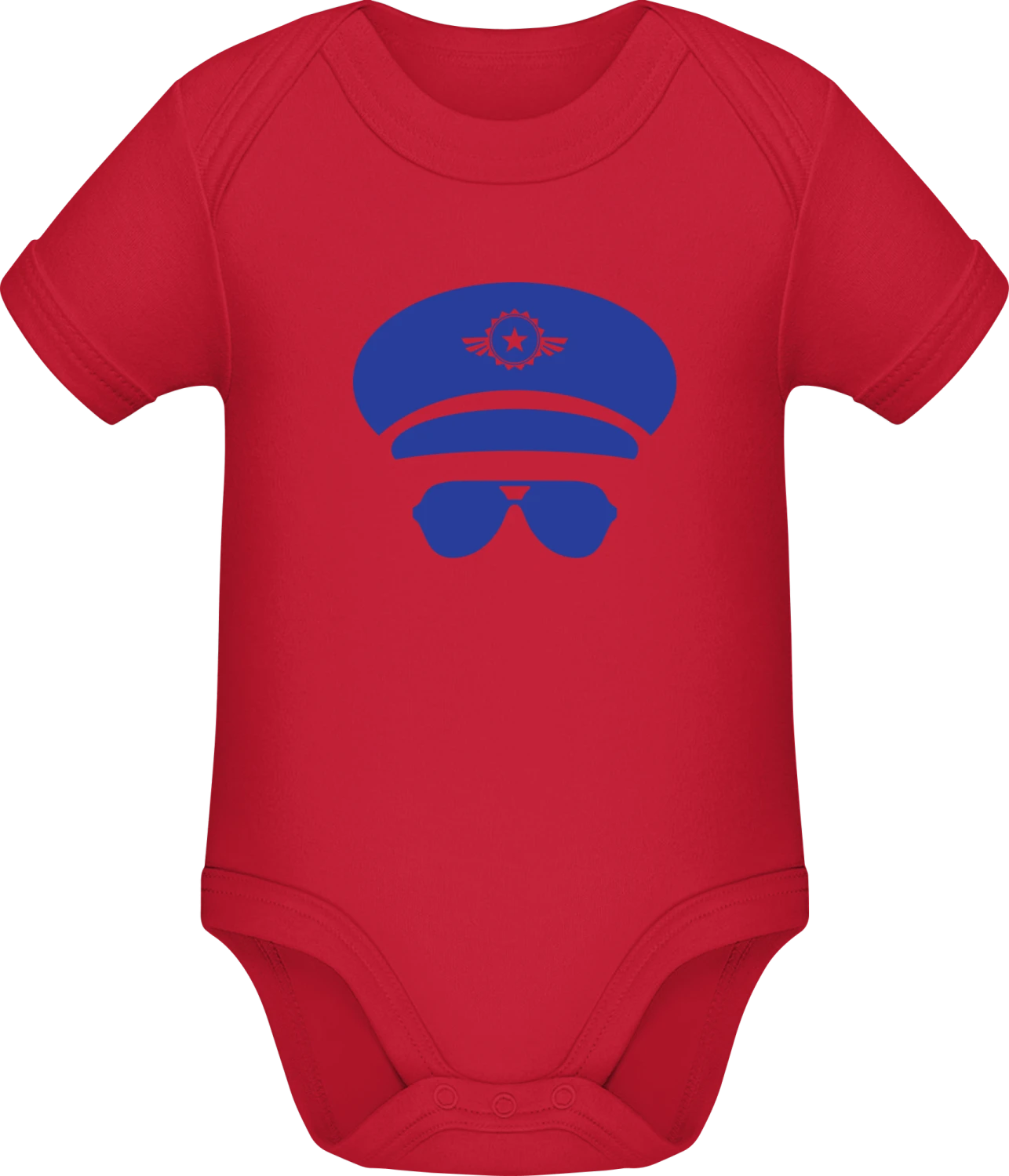 Pilot Kit - Red Sonar SSL organic babybodsuit - Front