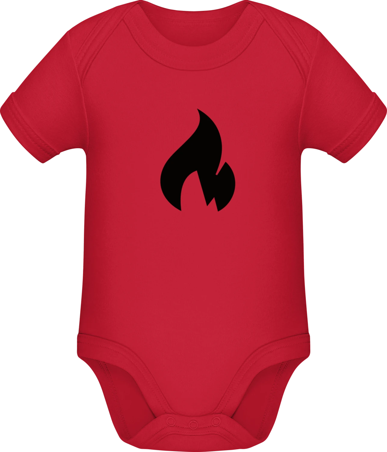 Flamme - Red Sonar SSL organic babybodsuit - Front