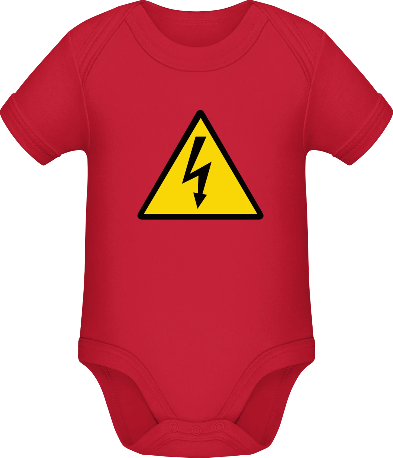 High Voltage - Red Sonar SSL organic babybodsuit - Front