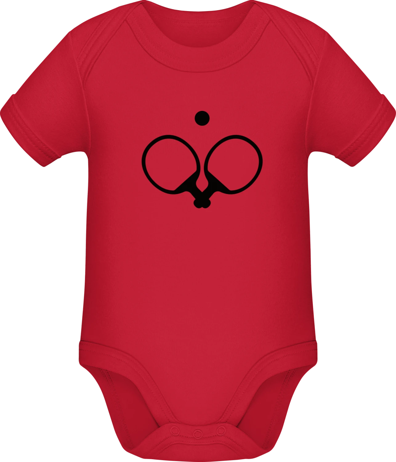 Table Tennis Equipment - Red Sonar SSL organic babybodsuit - Front