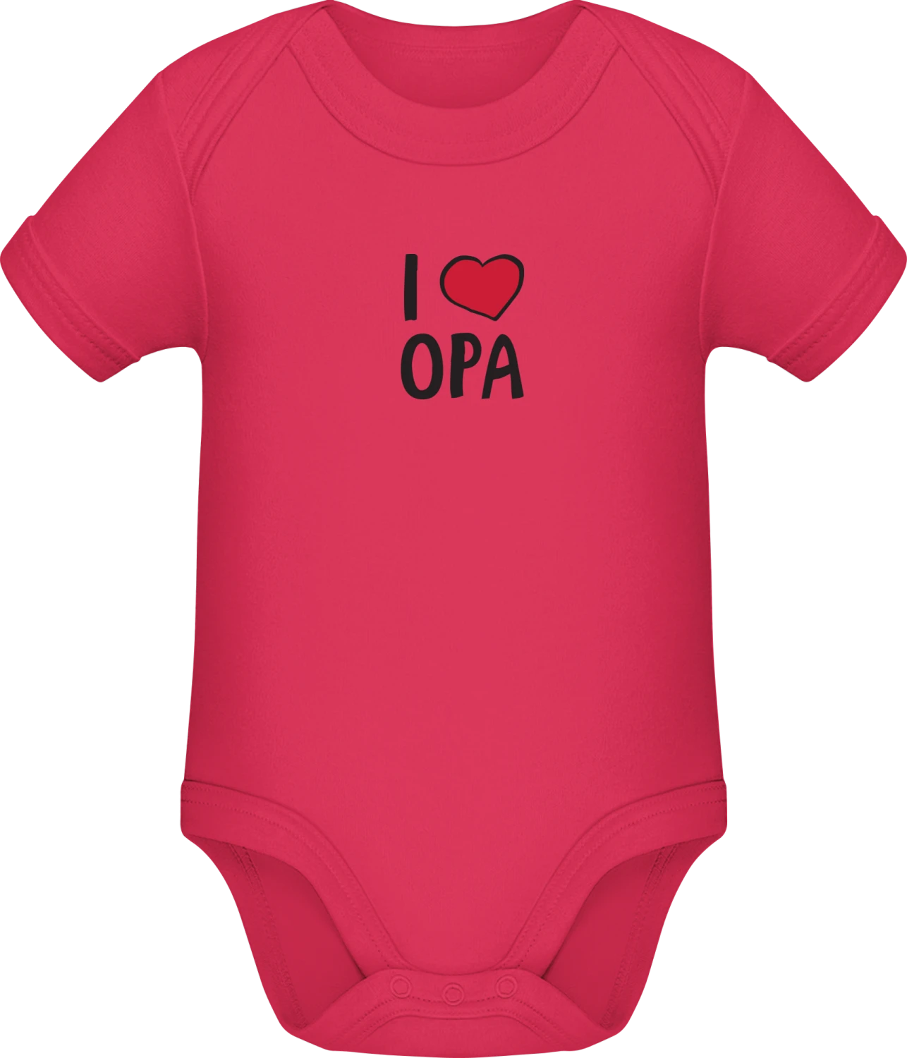 I Love Opa - Sorbet Sonar SSL organic babybodsuit - Front