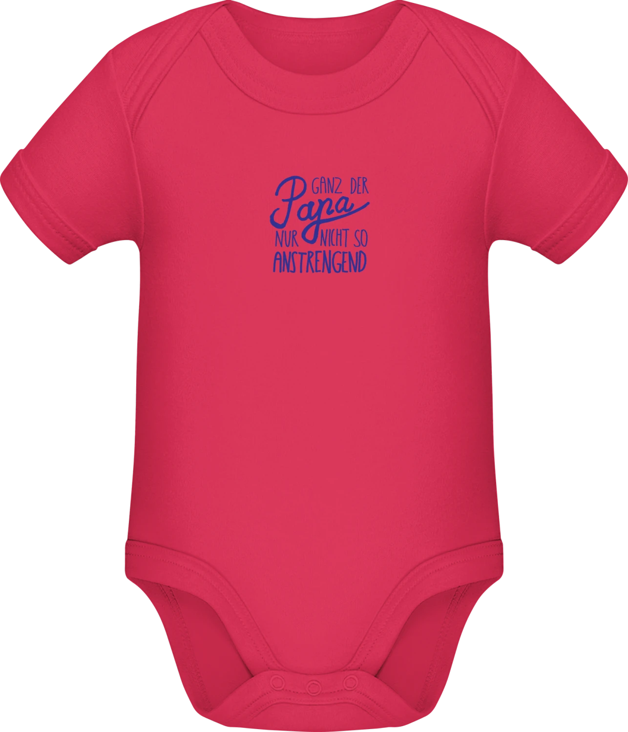 Ganz der Papa nur nicht so Anstrengend - Sorbet Sonar SSL organic babybodsuit - Front