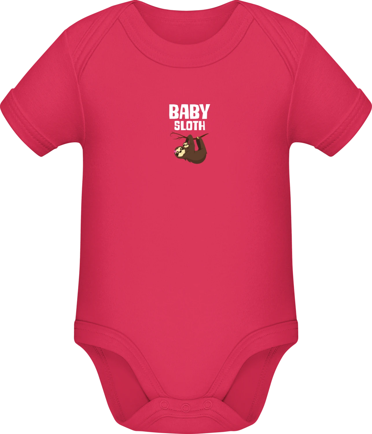 Baby Sloth - Sorbet Sonar SSL organic babybodsuit - Front