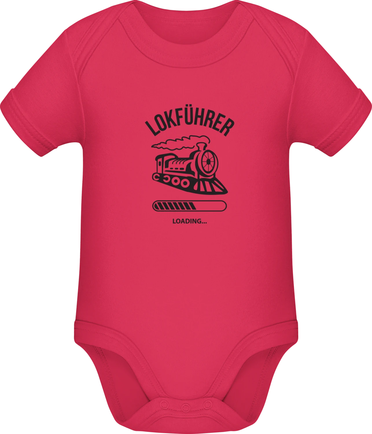 Lokführer Loading - Sorbet Sonar SSL organic babybodsuit - Front