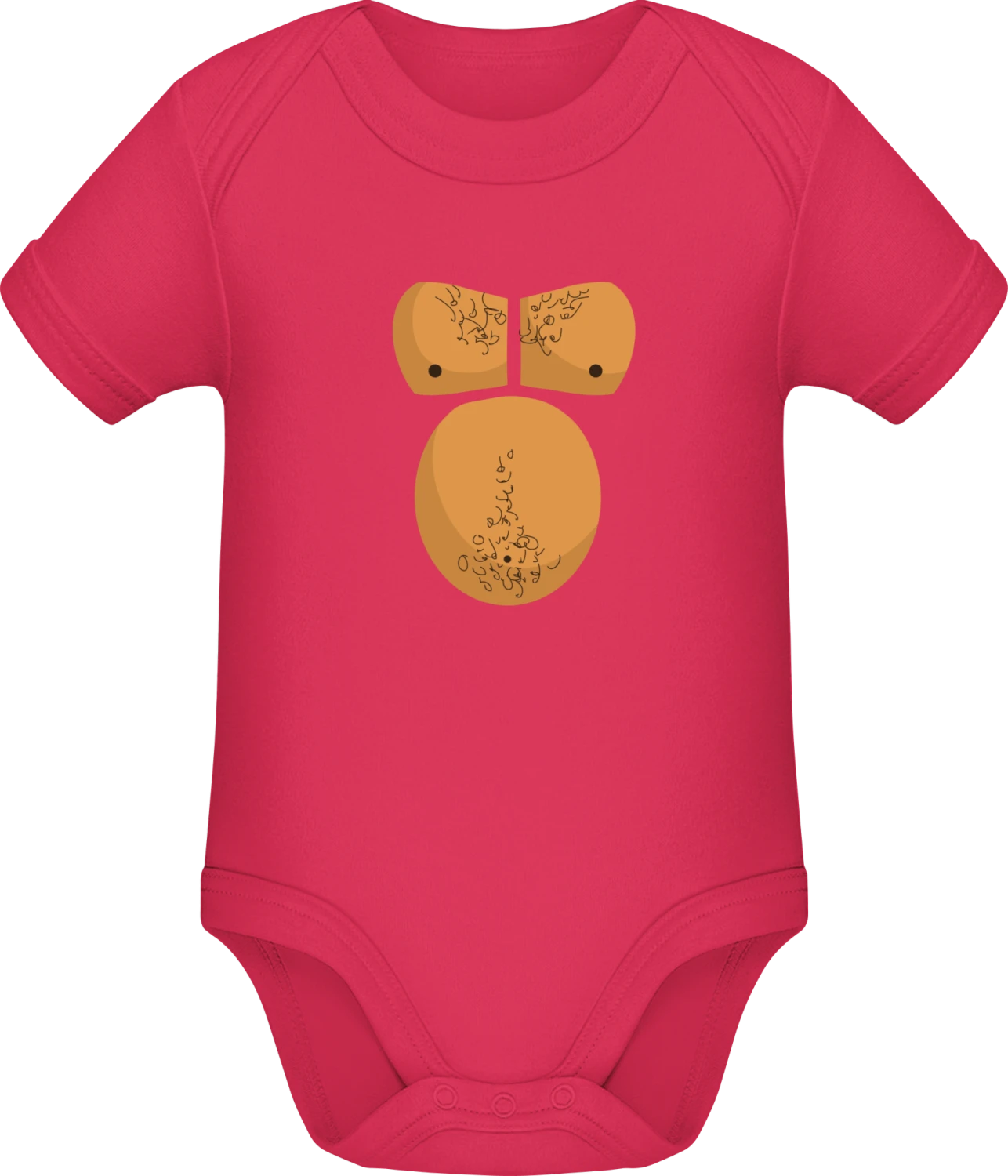 Gorilla Costume - Sorbet Sonar SSL organic babybodsuit - Front