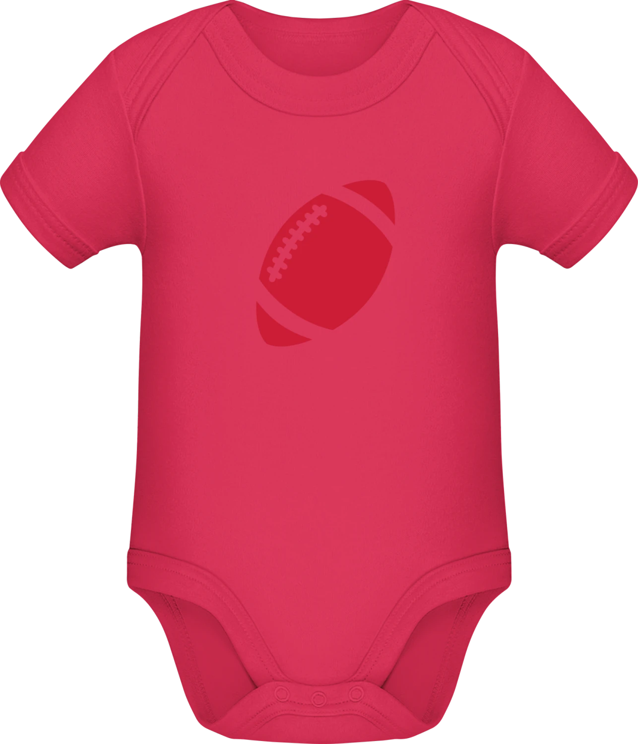 Rugby Ball - Sorbet Sonar SSL organic babybodsuit - Front