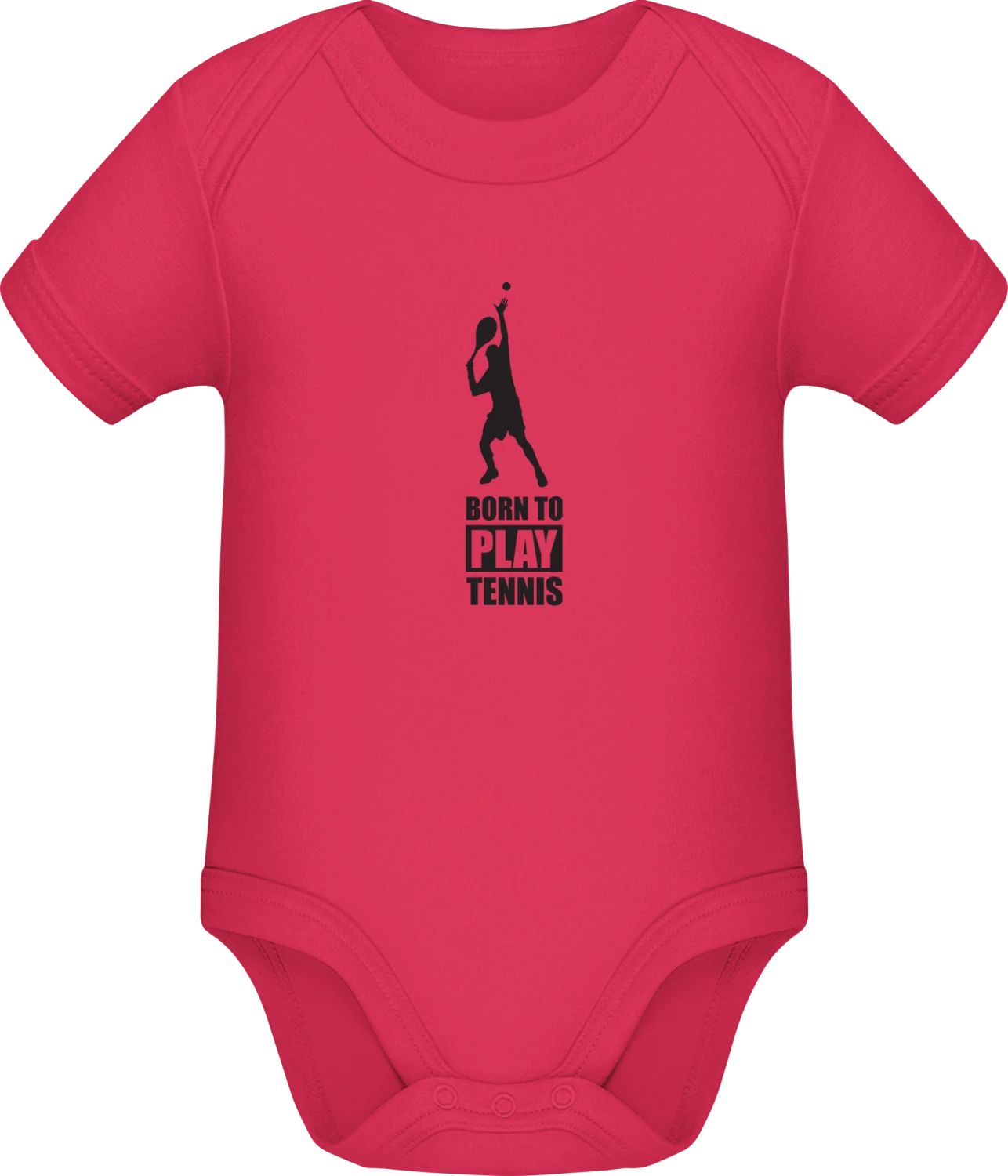 Born To Play Tennis - Sorbet Sonar SSL organic babybodsuit - Front