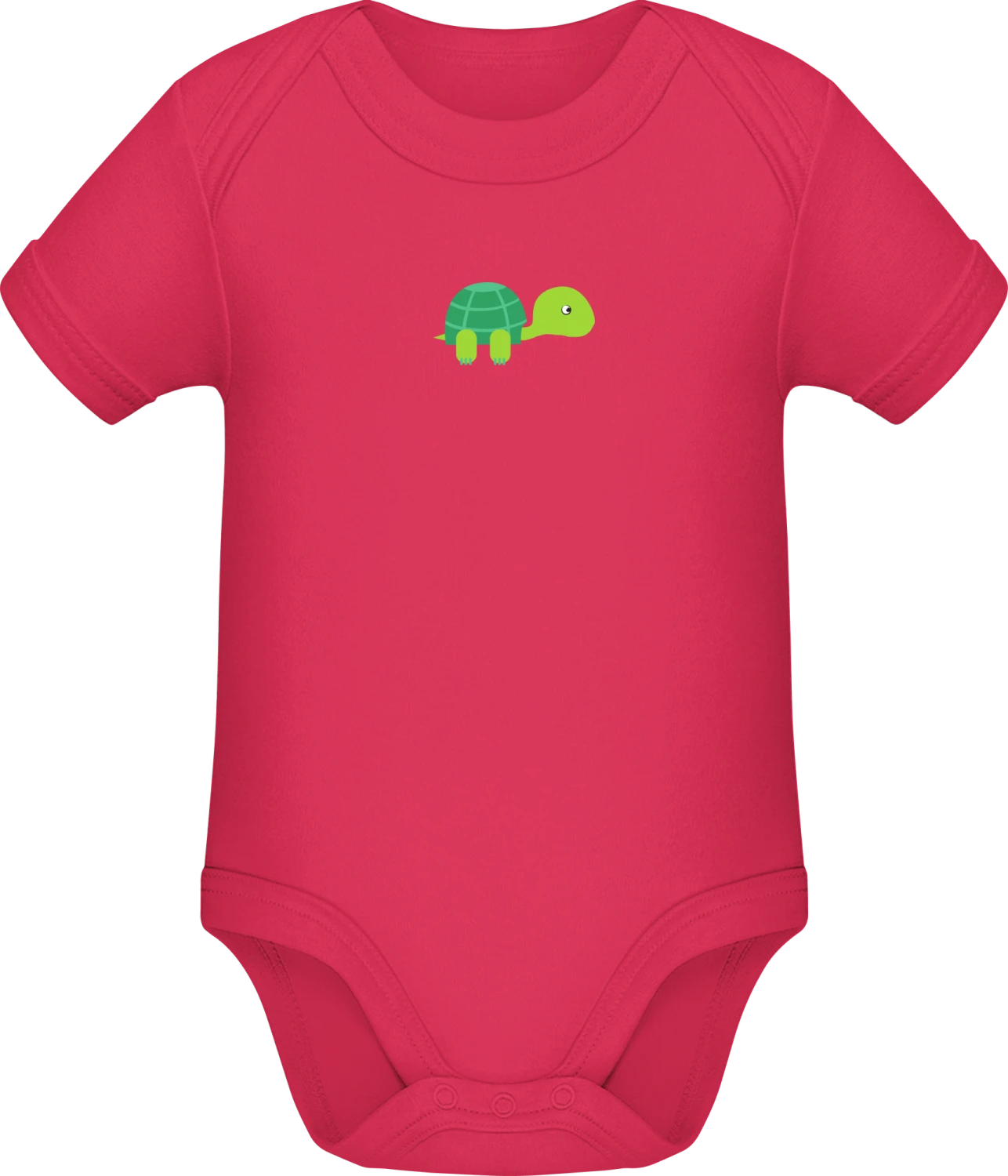 Schildkröte Illustration - Sorbet Sonar SSL organic babybodsuit - Front