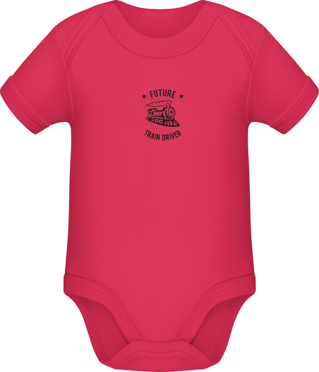 Future Train Driver - Sorbet Sonar SSL organic babybodsuit - Front