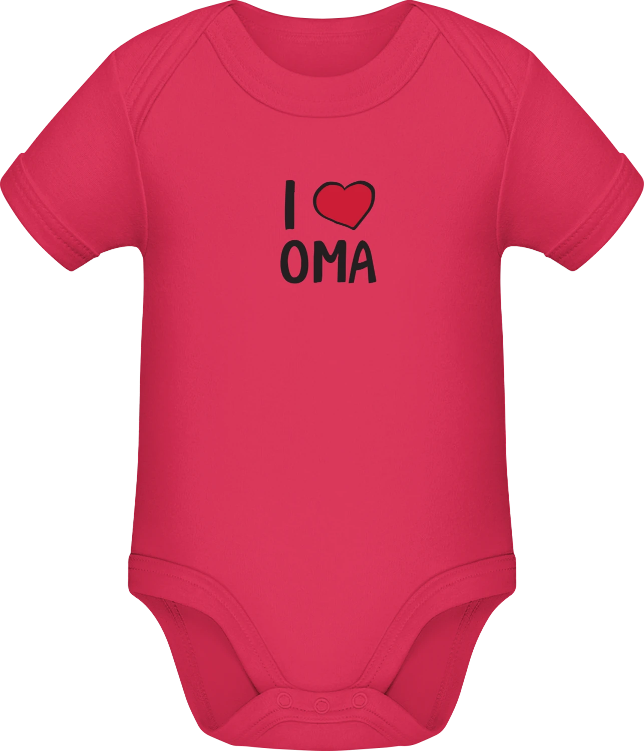 I Love Oma - Sorbet Sonar SSL organic babybodsuit - Front