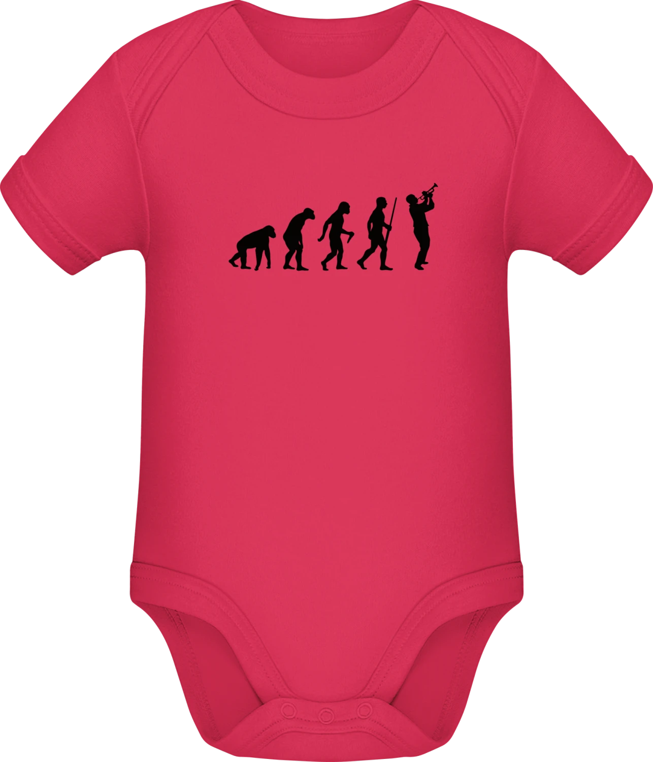 Trumpet Player Evolution - Sorbet Sonar SSL organic babybodsuit - Front