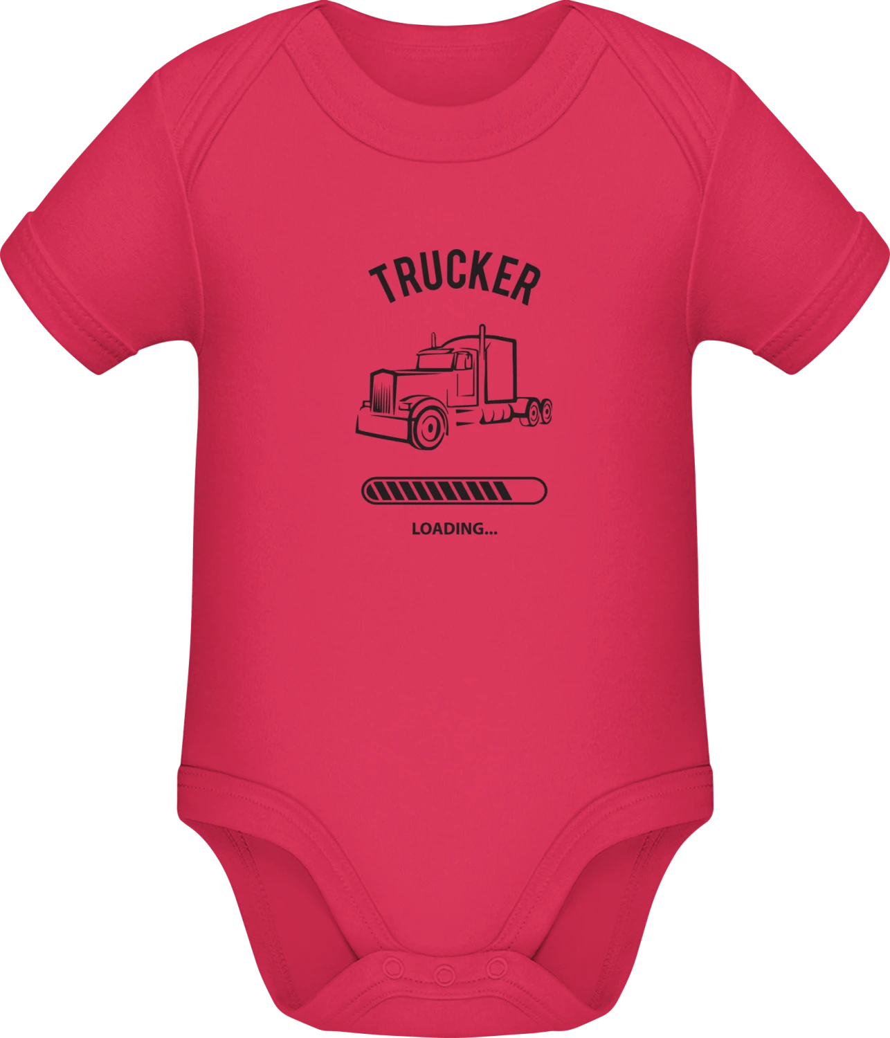 Trucker Loading - Sorbet Sonar SSL organic babybodsuit - Front