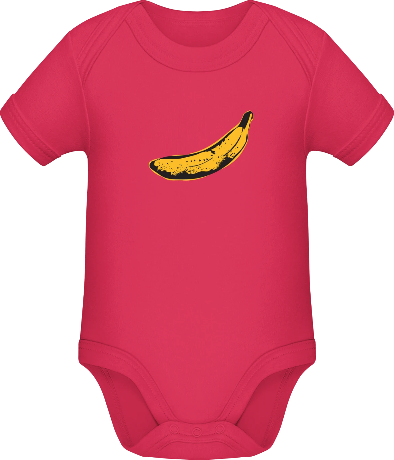 Banana Illustration - Sorbet Sonar SSL organic babybodsuit - Front