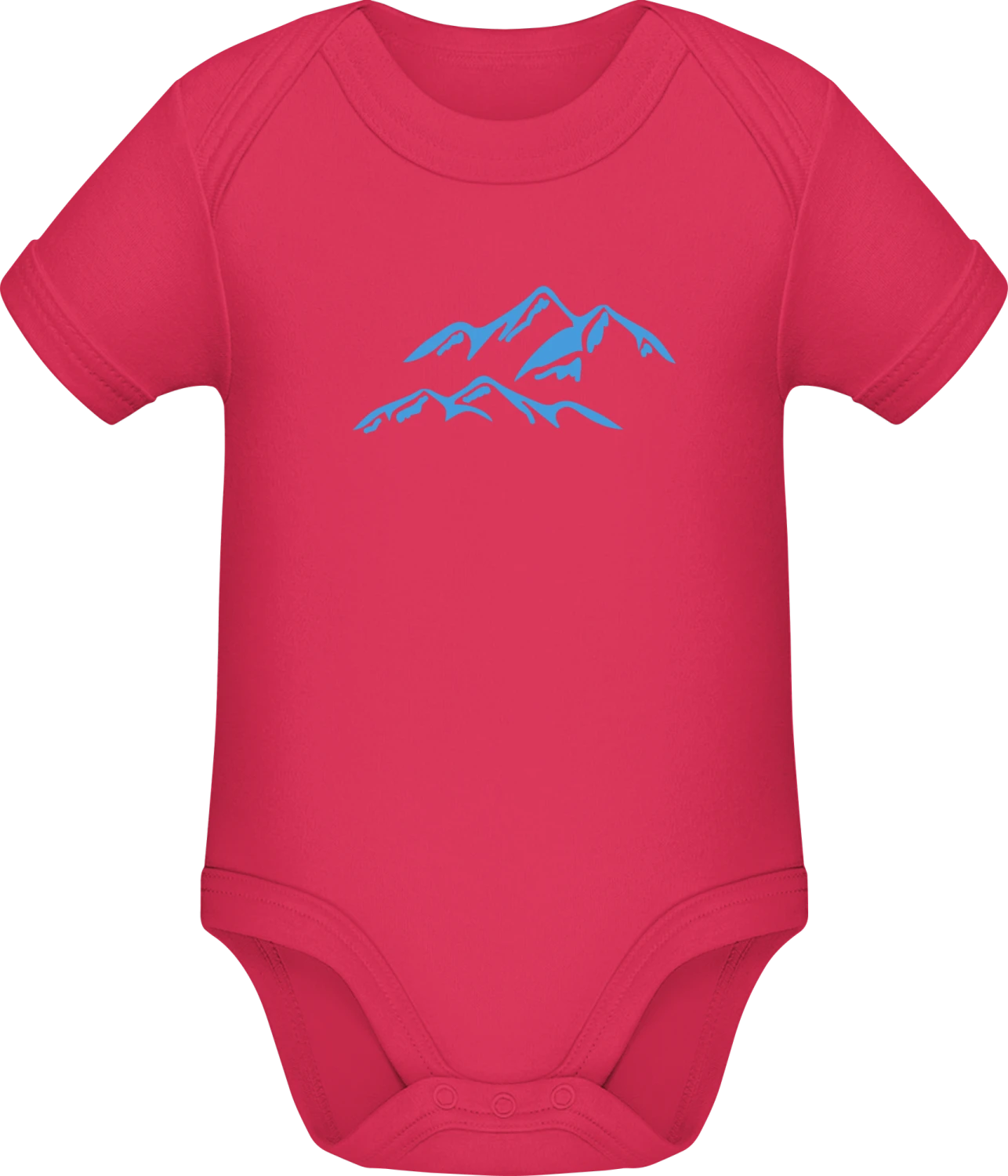 Mountain Silhouette - Sorbet Sonar SSL organic babybodsuit - Front