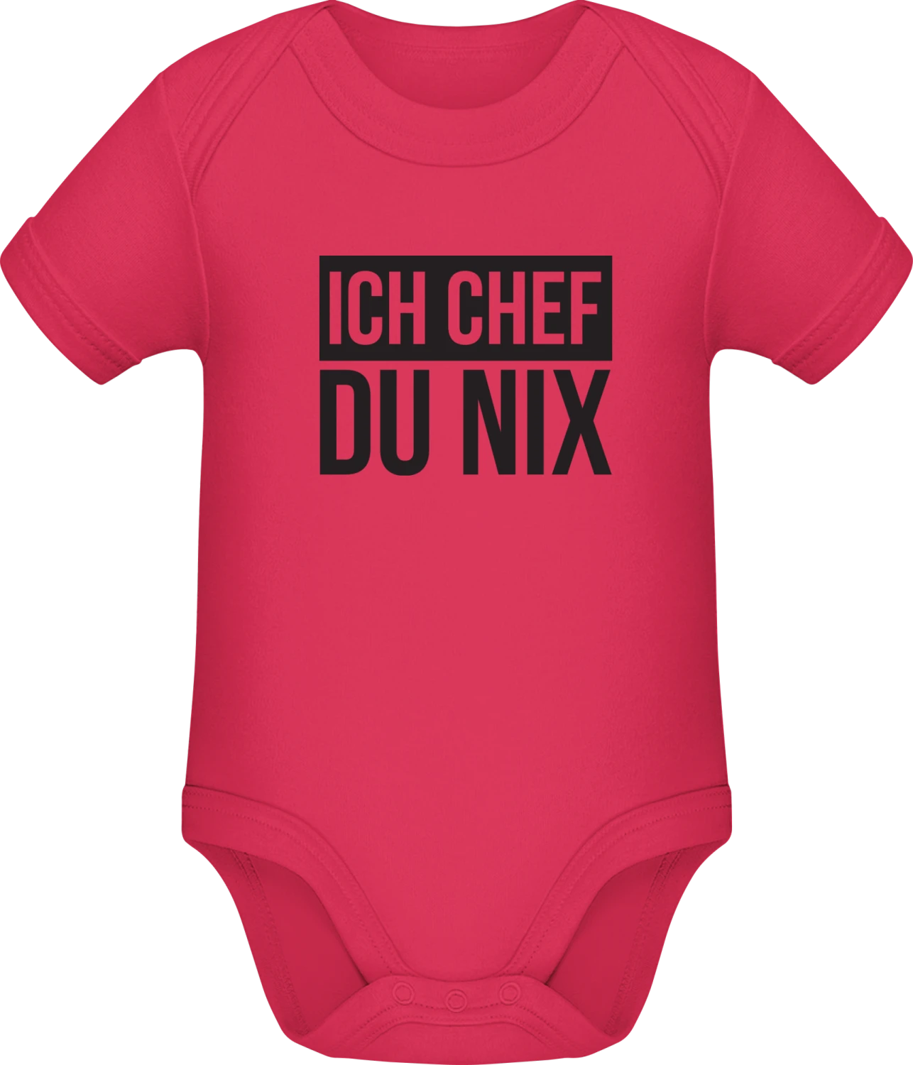 Ich Chef du nix - Sorbet Sonar SSL organic babybodsuit - Front