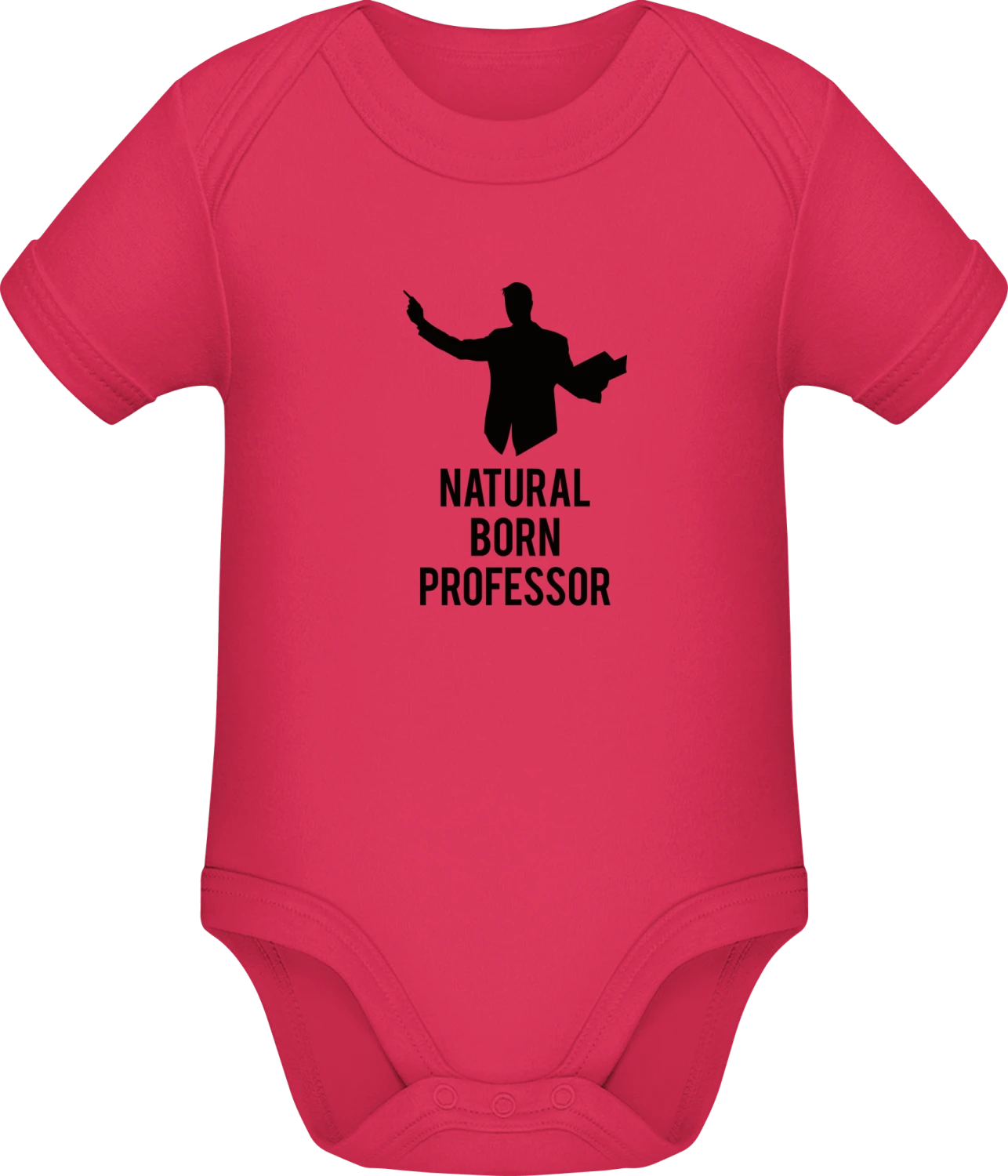 Natural Born Professor - Sorbet Sonar SSL organic babybodsuit - Front