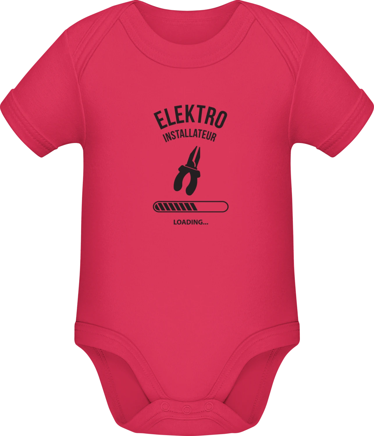 Elektro Installateur Loading - Sorbet Sonar SSL organic babybodsuit - Front