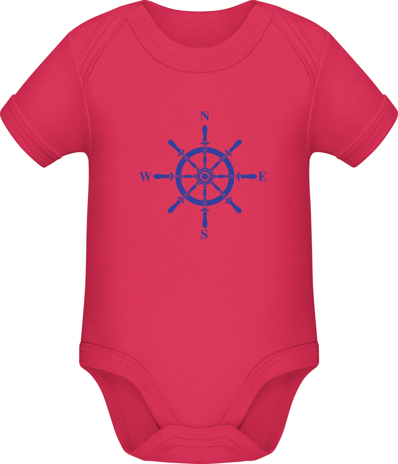 North West East South Sailing Navigation - Sorbet Sonar SSL organic babybodsuit - Front