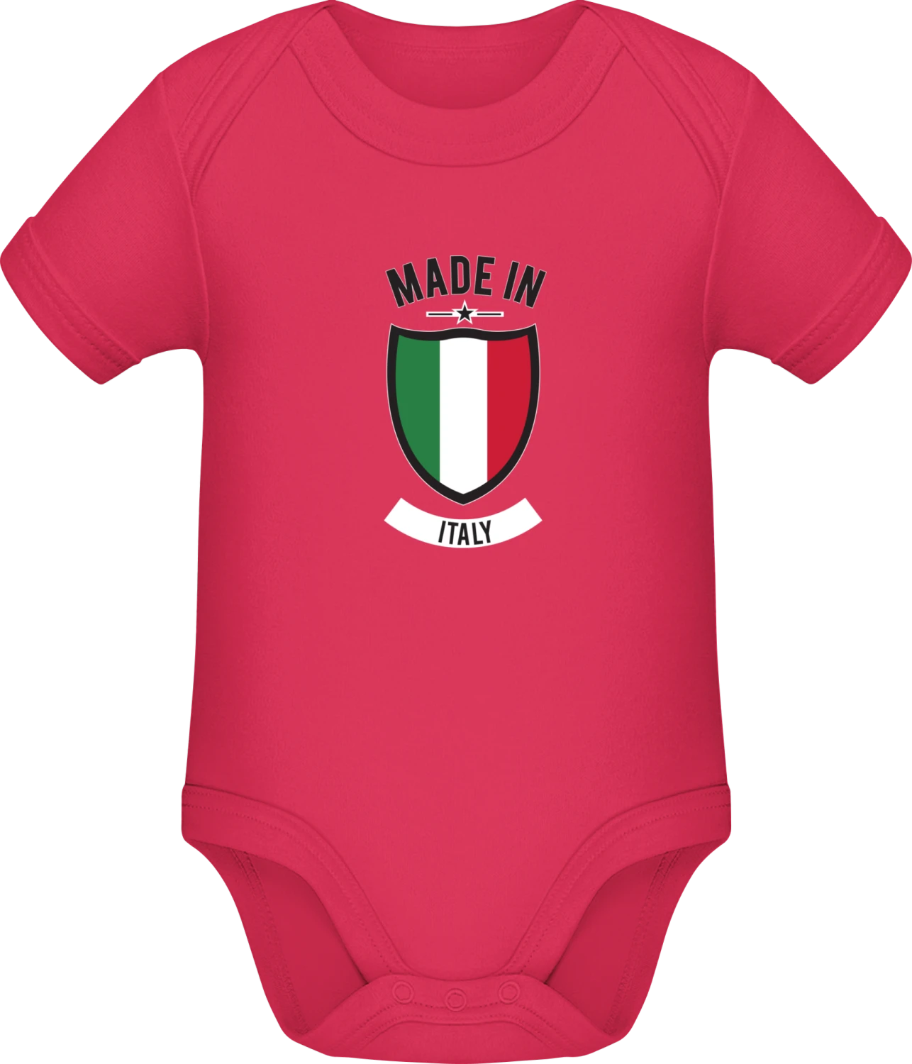 Made in Italy - Sorbet Sonar SSL organic babybodsuit - Front