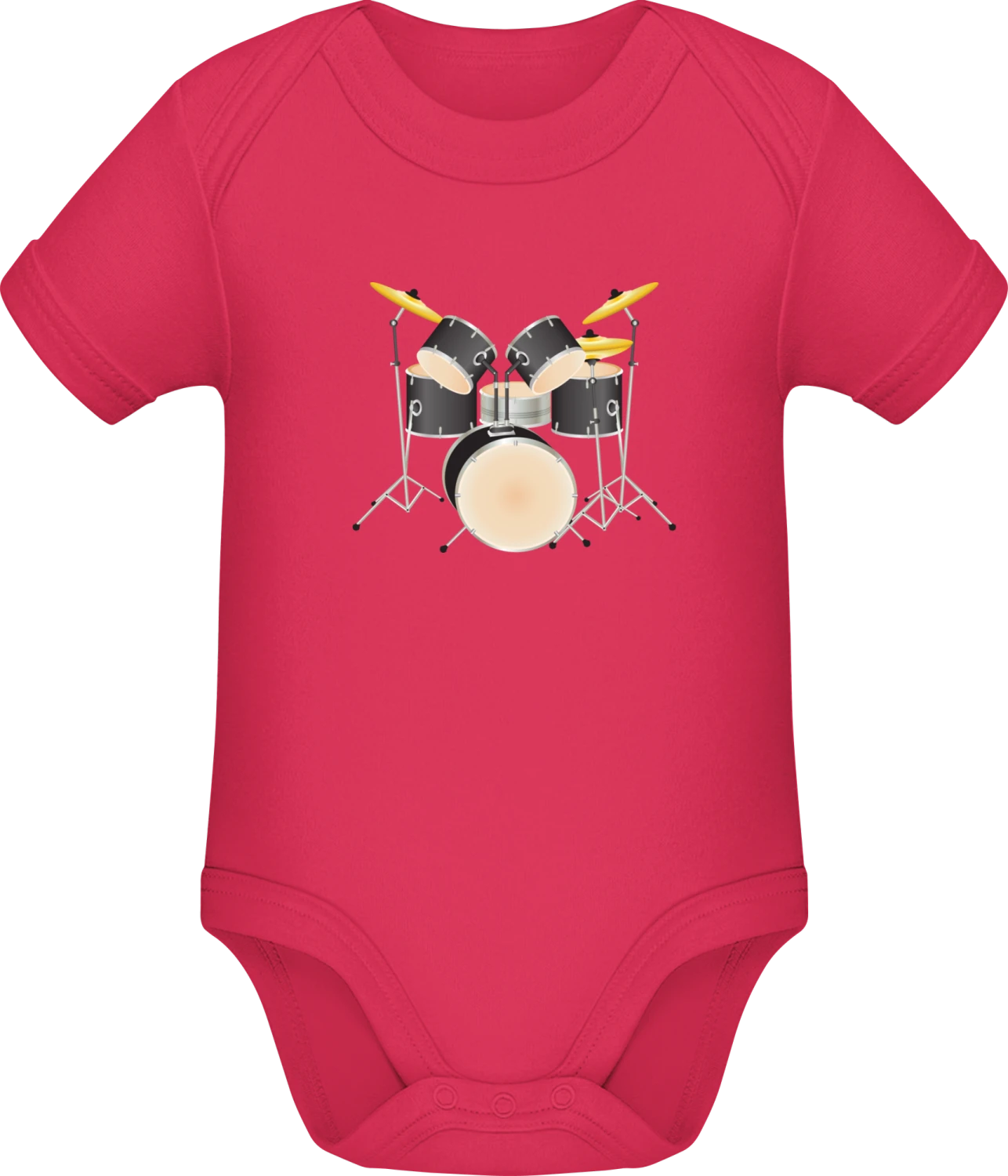 Schlagzeug Illustration - Sorbet Sonar SSL organic babybodsuit - Front