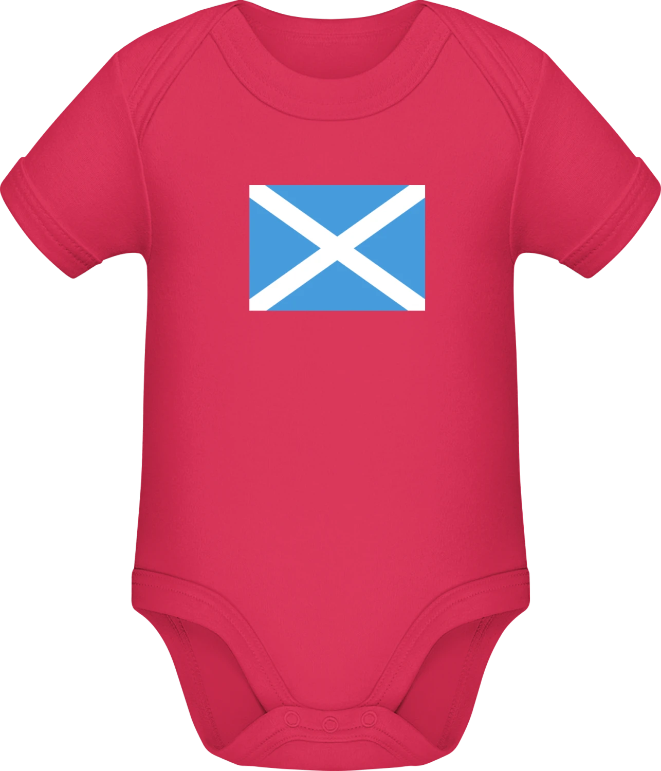 Schottland Flag - Sorbet Sonar SSL organic babybodsuit - Front