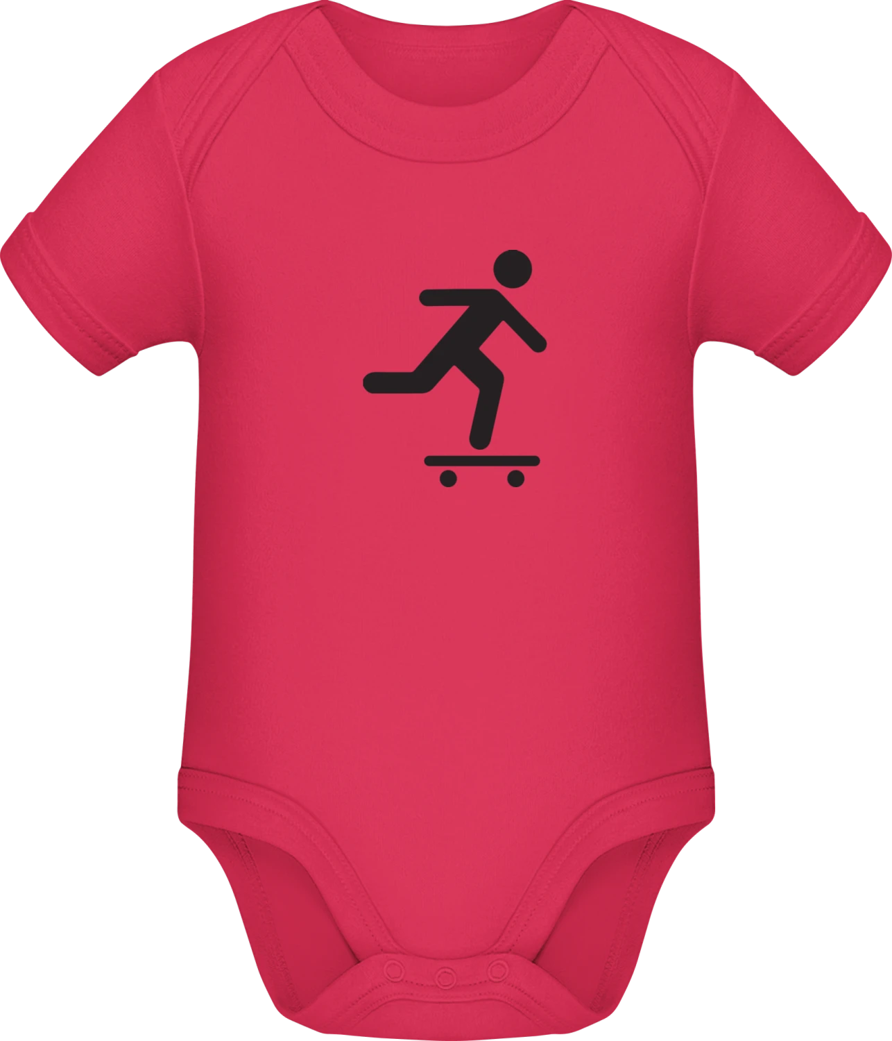 Skateboarder Icon - Sorbet Sonar SSL organic babybodsuit - Front