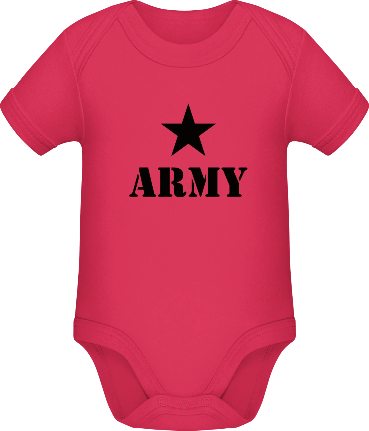 Army Star Logo - Sorbet Sonar SSL organic babybodsuit - Front