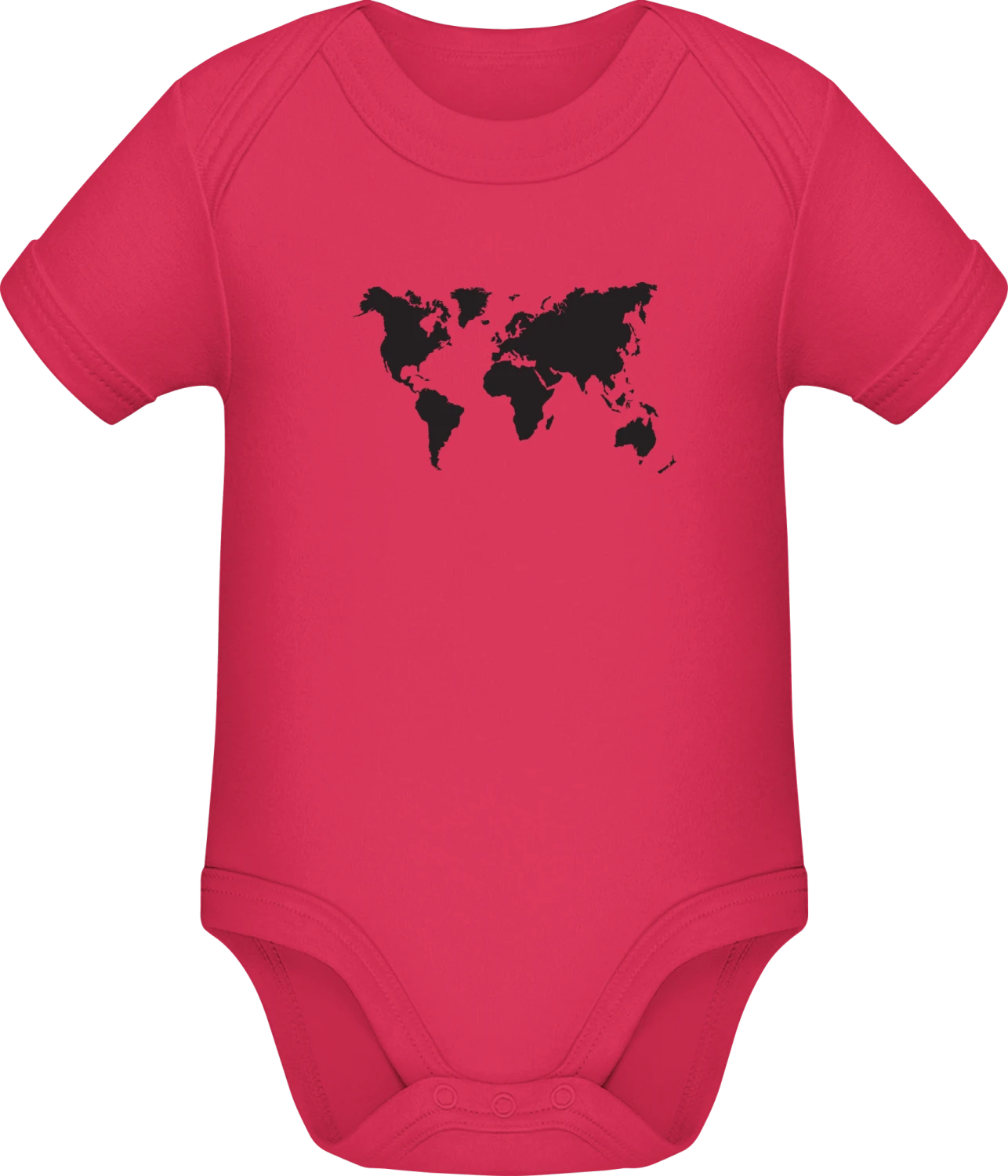 Weltkarte - Sorbet Sonar SSL organic babybodsuit - Front