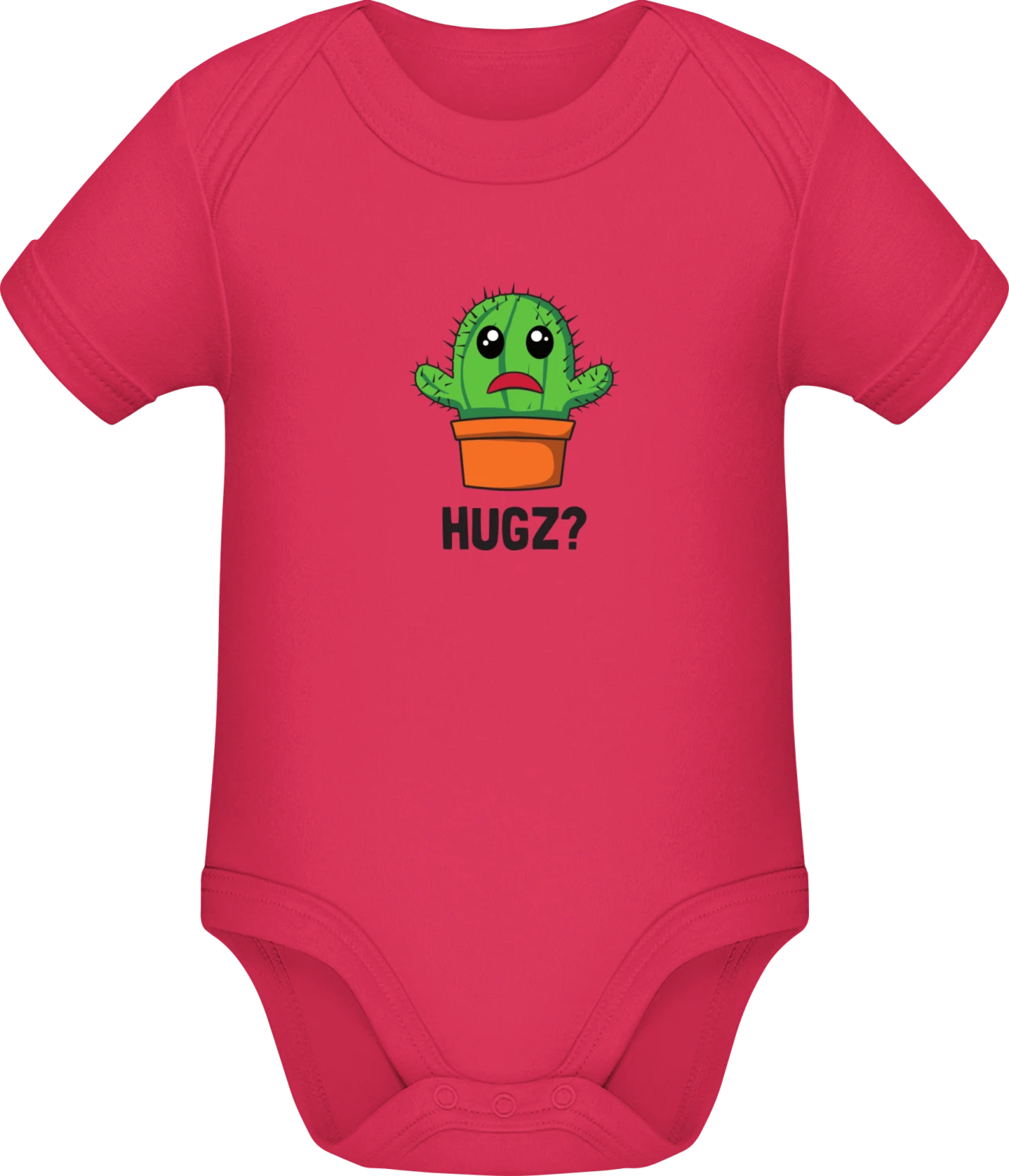 Hugz Cactus - Sorbet Sonar SSL organic babybodsuit - Front