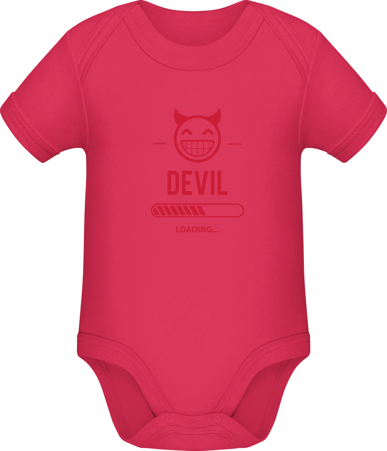 Devil Loading - Sorbet Sonar SSL organic babybodsuit - Front