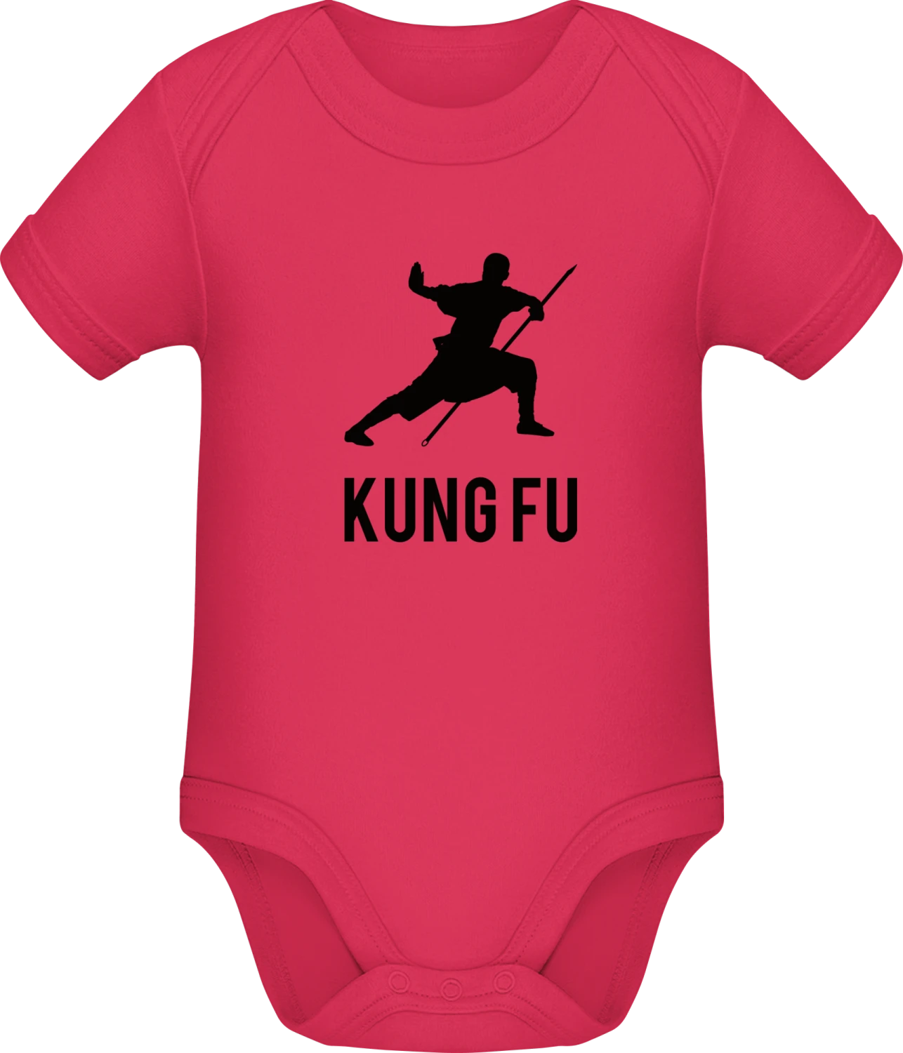 Kung Fu Fighter - Sorbet Sonar SSL organic babybodsuit - Front